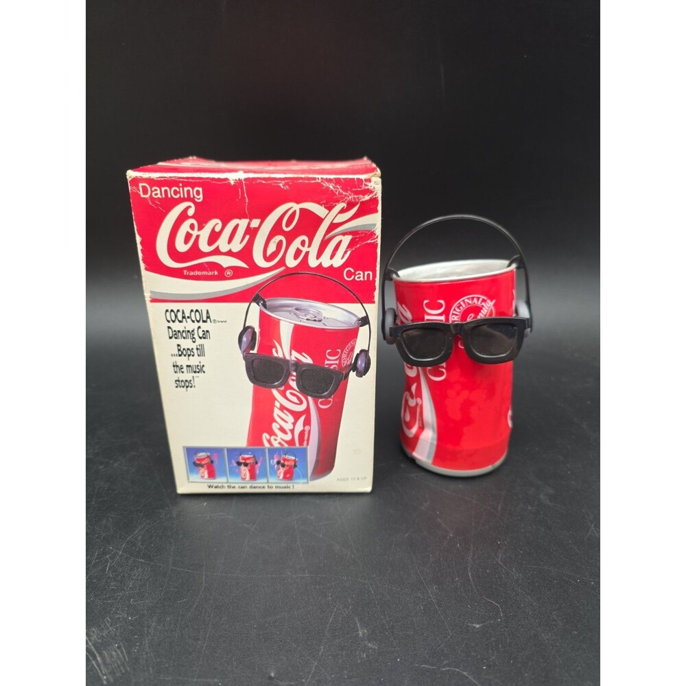 Vintage Takara Coca-Cola Dancing Coke Can Classic Collectible 1989 Original box